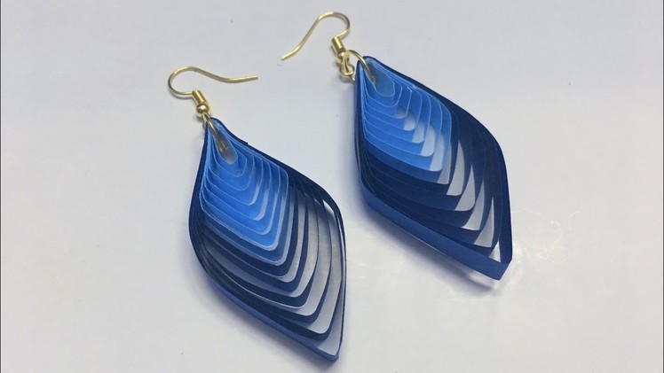 How to make quilled winged earrings from a quilling comb