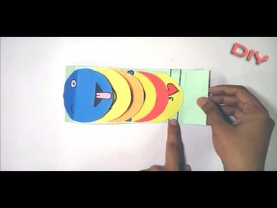 How to make water fall emoji card-Diy paper craft-Easy origami