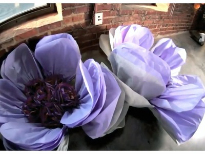 How To Making Big Tissue Paper Flower At Home ❤ How To Make Big Tissue Paper Flower