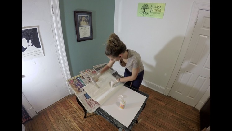 How to mount a print on foam board –– in ONE MINUTE