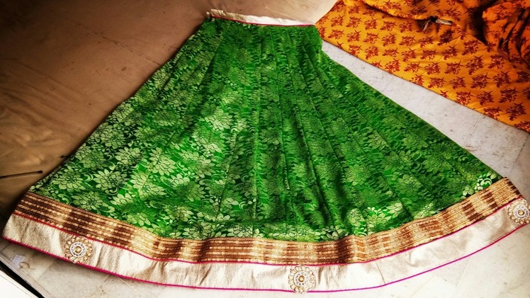 How to stitching a NET  lancha. .  from net saree. . . . !!