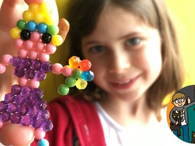 How to Use Aquabeads DIY   Girl with Flowers