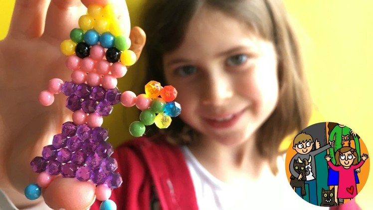 How to Use Aquabeads DIY   Girl with Flowers