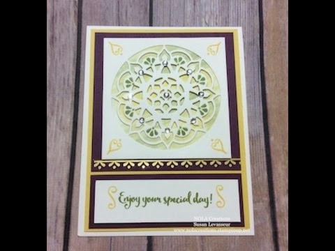 How to use Stampin' Up! Watercolor Pencils with Eastern Palace