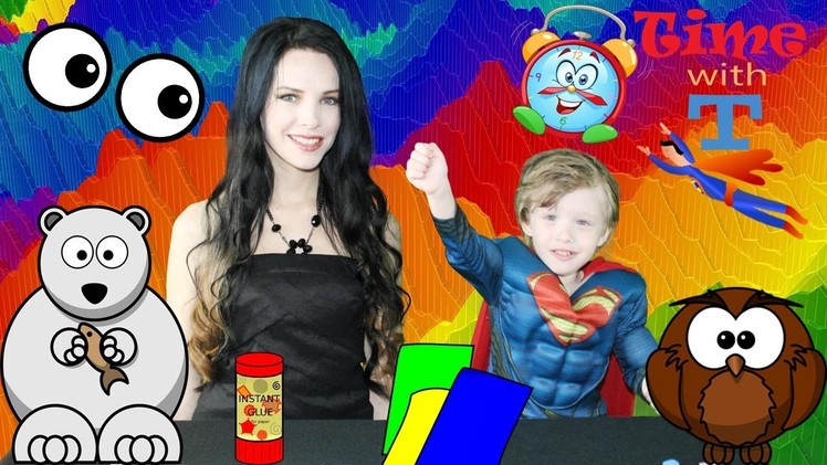 Kids SUPERHERO Superman Video Educational Crafts EXTREME FUN How to make Bookmarks