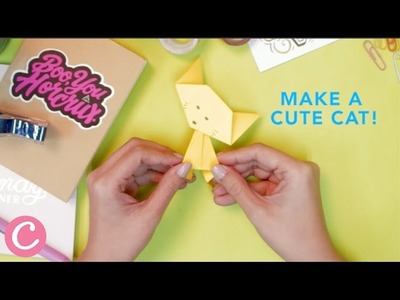 Learn How To Fold Paper Into This Cute Cat