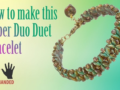Left-Handed ★ How to make this Super Duo Duet Bracelet | Seed Beads