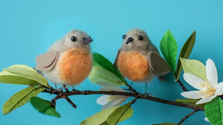 Needle Felting for Beginners - How To Make A Felted Bird