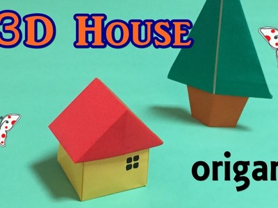 Origami house 3D easy for beginners | How to make a paper 3D house step by step | origami  tutorial