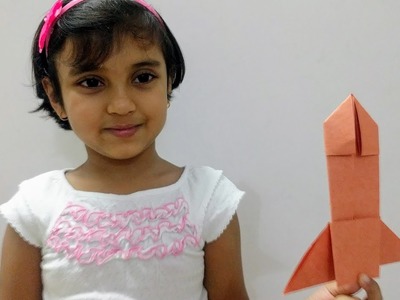 Origami Rocket - How to make Origami Rocket, Step by step Origami for Kids
