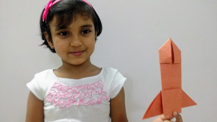 Origami Rocket - How to make Origami Rocket, Step by step Origami for Kids