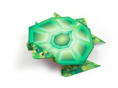 Origami Turtle - Tutorial DecOrigami - How to make an easy origami turtle