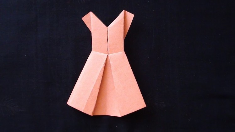 Paper frock Origami Video Tutorial | How to make Paper Dress by Paper Folding