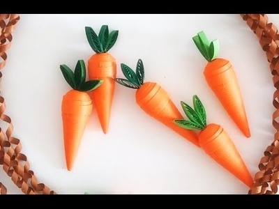 Paper Quilling Carrot.3D Quilling