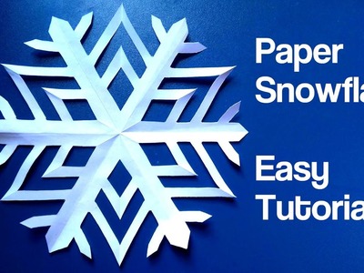 Paper Snowflake - Easy Tutorial (4K)