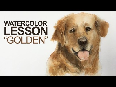 Watercolor Lesson - How to Paint a Dog