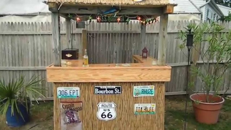 Back yard Custom Tiki Bar