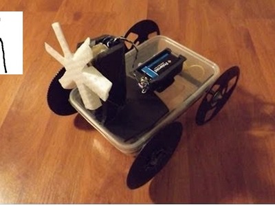 Bargain Store Project #24 Storage Container Electric Fan Car