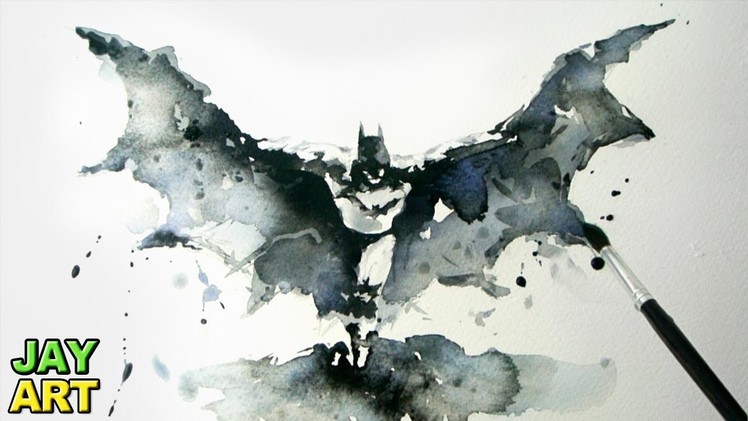 Batman Arkham Knight - Watercolor Painting - Jay Art