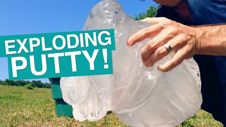 Blowing up 100 lbs of Liquid Glass Putty!