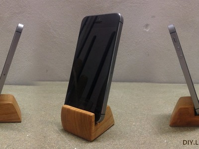 Cherry Wood Smartphone Holder DIY