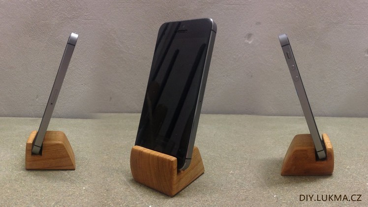 Cherry Wood Smartphone Holder DIY