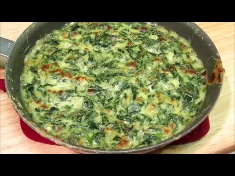 Creamed Spinach Recipe - Spinach Gratin Recipe - Easy Side Dish Recipe