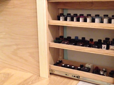 Custom built über cabinet has an ink drawer!!!!