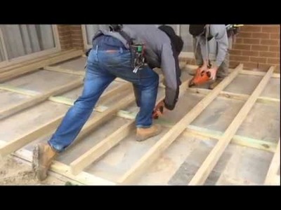 Decking Sub Floor Over Concrete & Paving