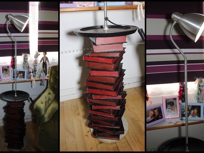DIY Gothic Book Table.Lamp