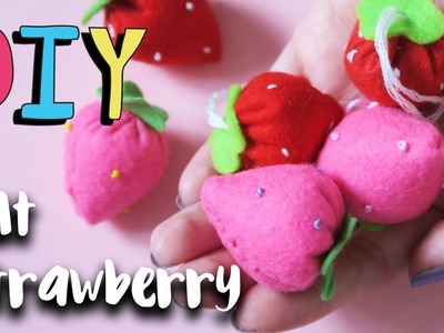 DIY | Kawaii Felt Strawberry Plush