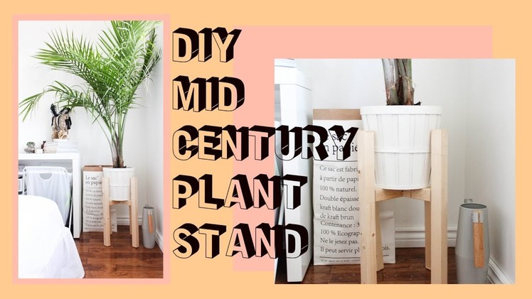 DIY Mid-Century Plant Stand | West Elm Inspired