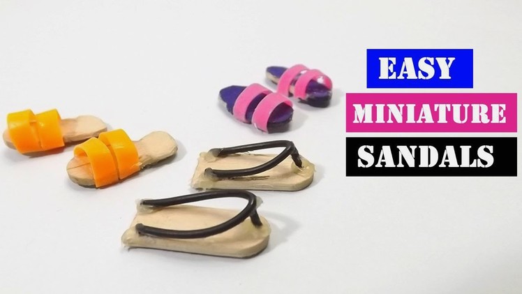 DIY Miniature Sandals | Popsicle Stick Crafts