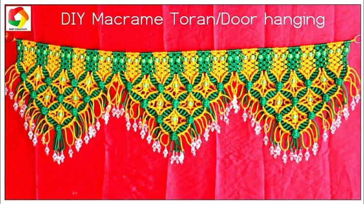 DIY Tutorial of Handmade Macrame Toran Door hanging| Design#3|How to make Macrame Toran|Door hanging