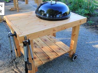 DIY Weber Grill Cart BBQ Station