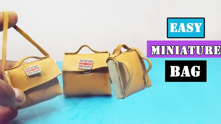 Easy Handmade Miniature Bag | Easy Popsicle stick Craft Ideas