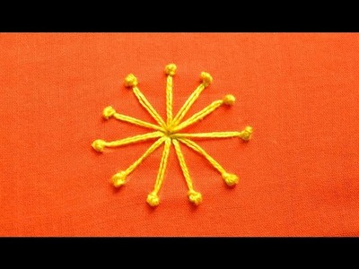Embroidery Basics  Making sun flowers using French not
