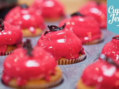 Glazed Hibiscus & Vanilla Cupcake Recipe | Cupcake Jemma