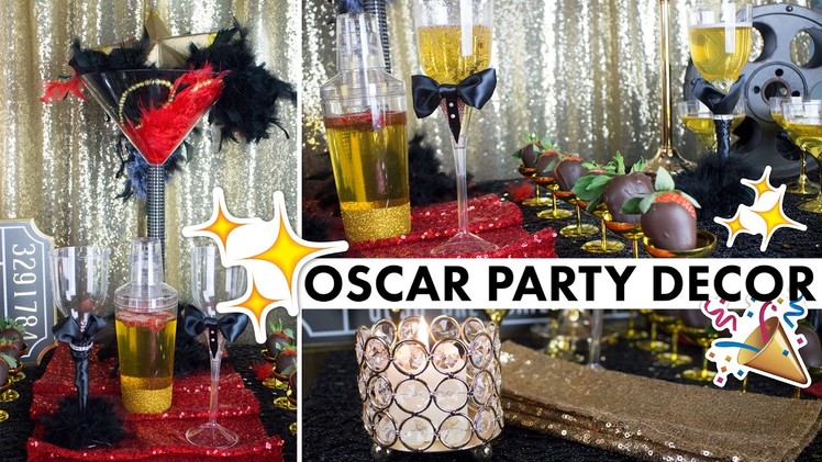 Hollywood Party Theme Oscar Centerpiece Decorations | BalsaCircle.com