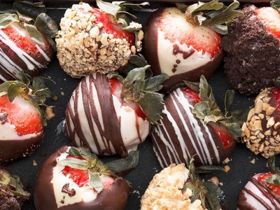 Homemade Chocolate-Covered Strawberries 4 Ways
