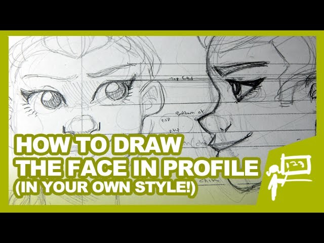 HOW TO DRAW THE FACE IN PROFILE | Tutorial | DrawingWiffWaffles