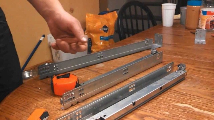 How to install soft close drawer slides