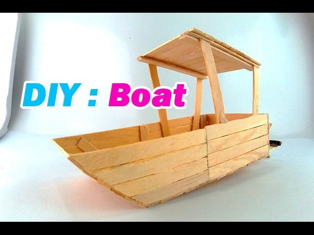 How to make a boat using popsicle