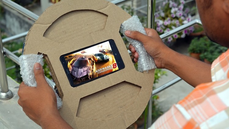 How To Make a Gaming Steering Wheel From Cardboard at Home For any Smartphone or Tablet