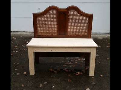 How to make a headboard bench by Gail Wilson MyRepurposedLife com