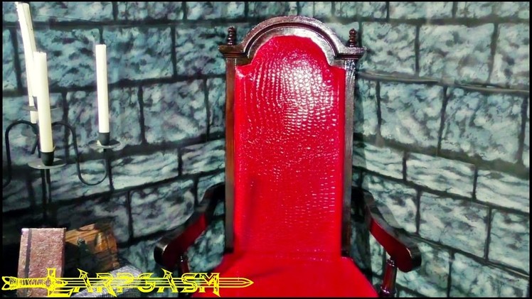 How To Make A Medieval Dragon Hide Throne From An Old Chair (Pt.2)