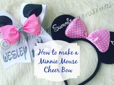 How to make a Minnie Mouse Cheer Bow
