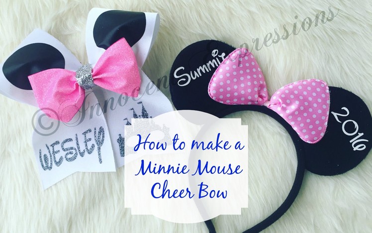 How to make a Minnie Mouse Cheer Bow