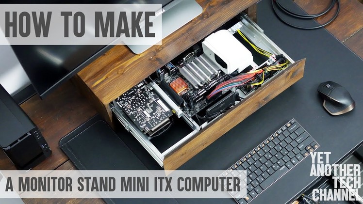 How to make a monitor stand mini ITX computer
