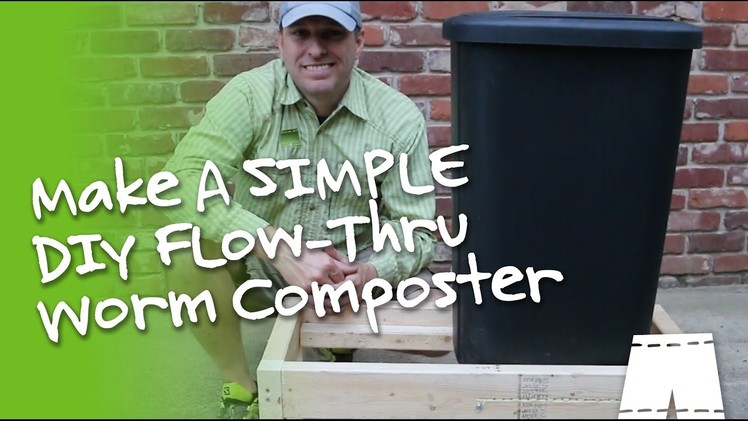 How To Make A Simple Flow Through Worm Composter